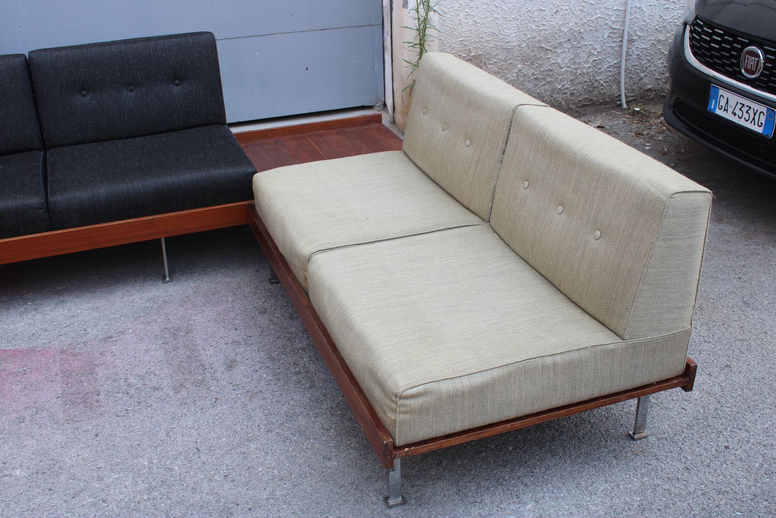 Saporiti George Nelson Herman Miller Style 1950 Italia Modular Sofa photo for sale