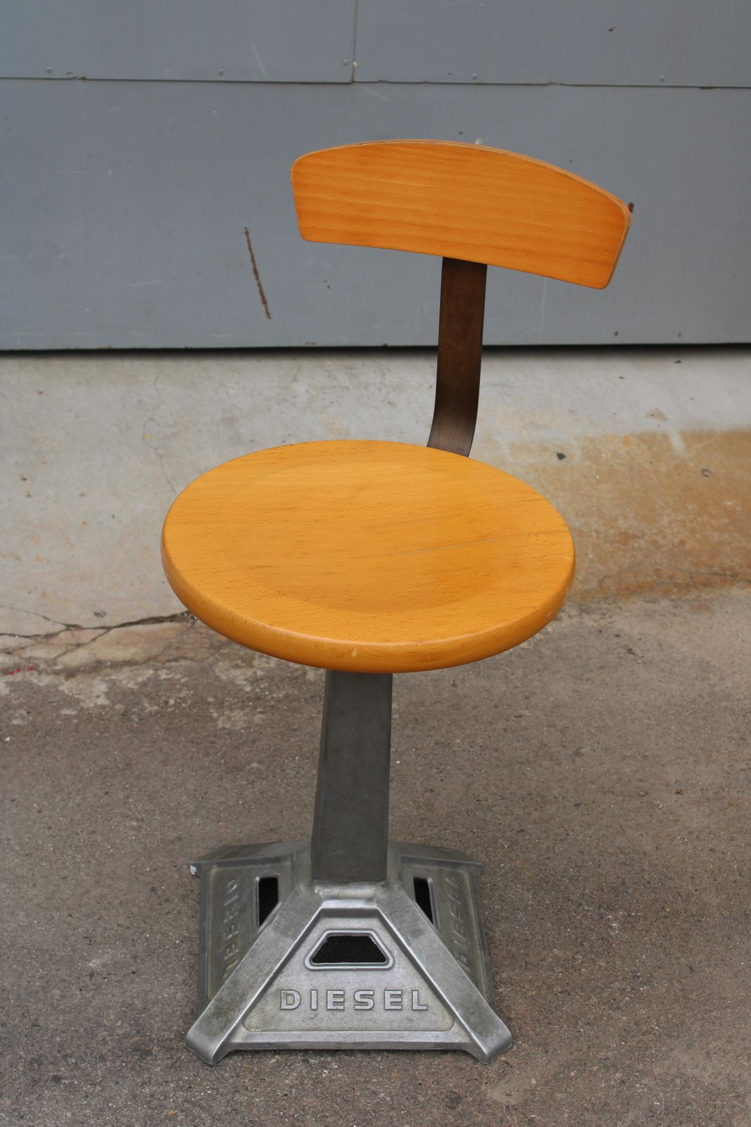Diesel 1970 Beech And Iron Swivel Chair photo furniture