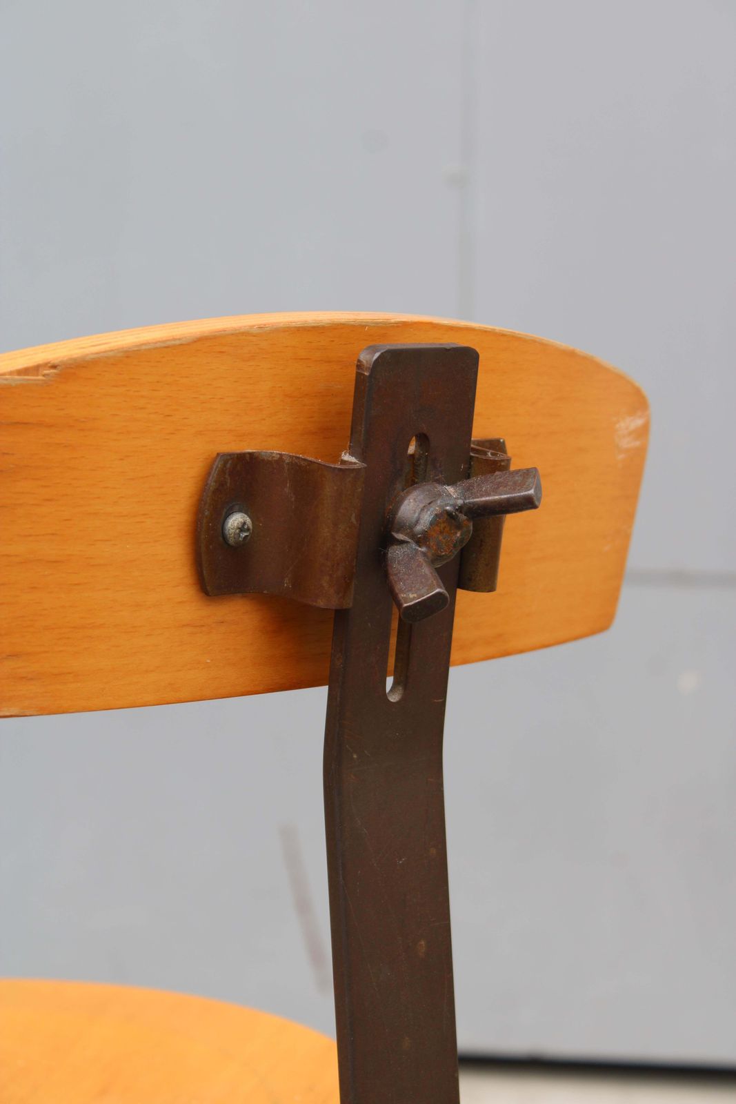 Diesel 1970 Beech And Iron Swivel Chair photo vinterior