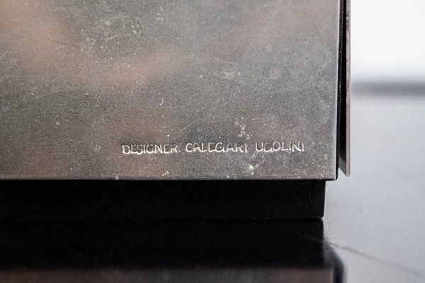 Plastic Boxes With Steel Lids By Ugolini Calegari For Mam Metalli Artistici Milano, 1970s, Set Of 2 photo Home Decor