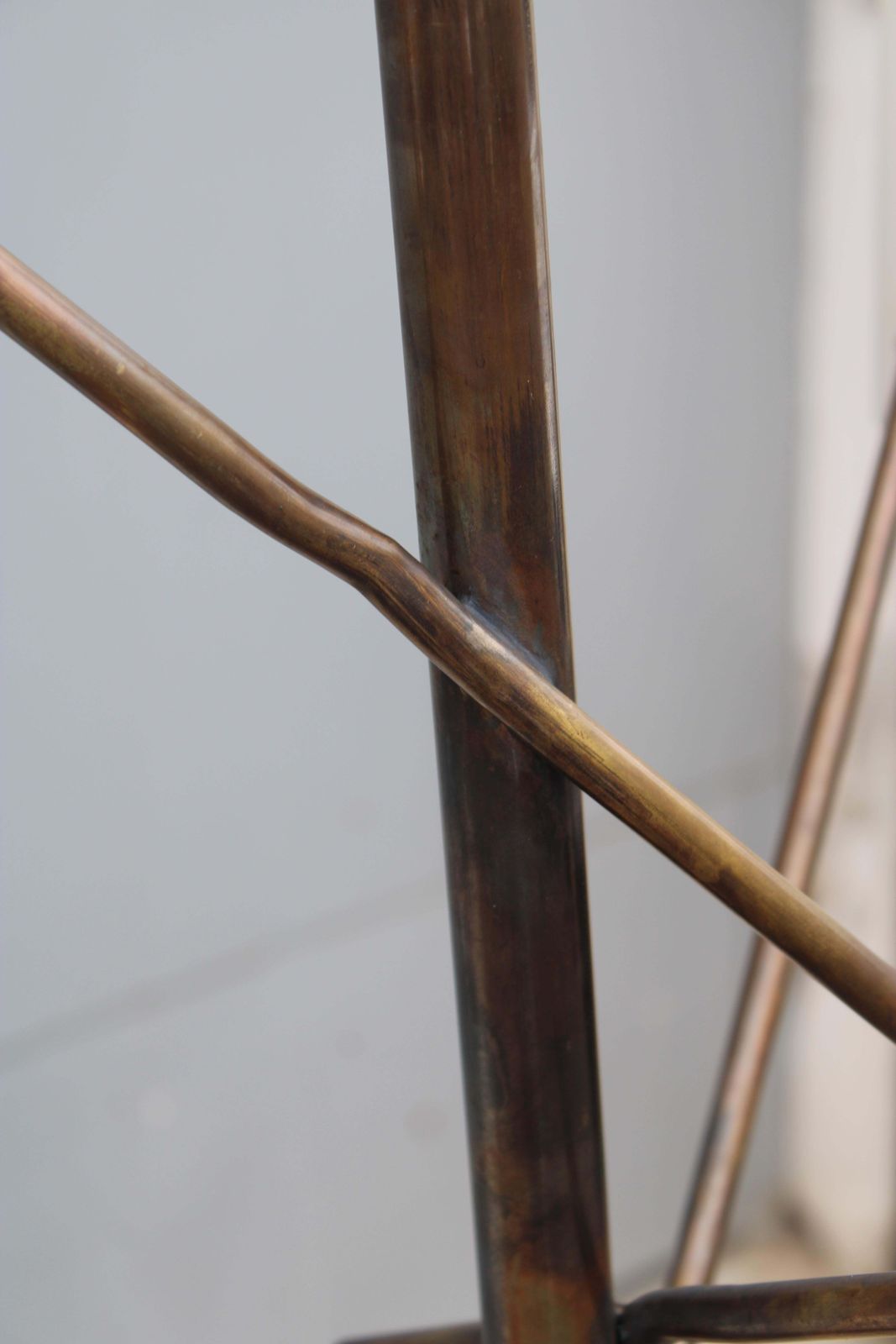 photo furniture 1950 Italian Floor Lamp In Brass And Glass Arredoluce Style