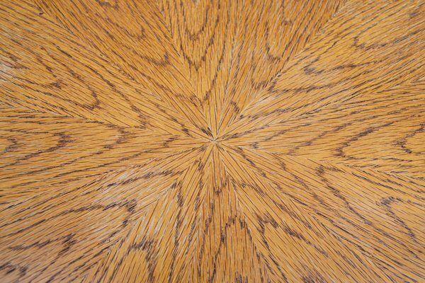 Structure In Worked Brass And Wooden Top, Italy, 1970 photo for sale