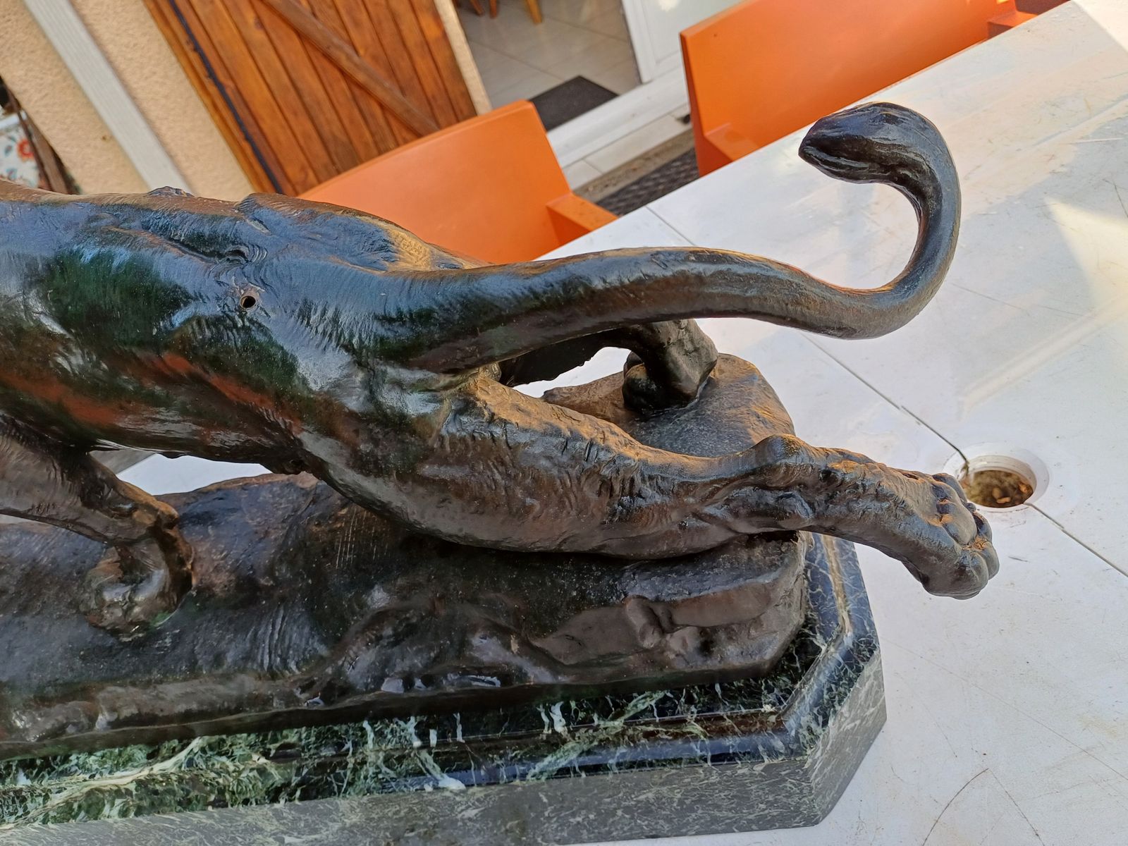 Bronze: Charles Valton (1851 1918) Panther photo vinterior