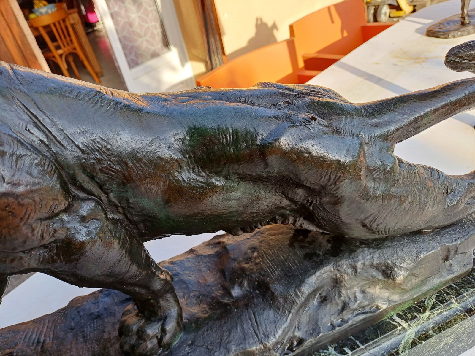 Bronze: Charles Valton (1851 1918) Panther photo vintage