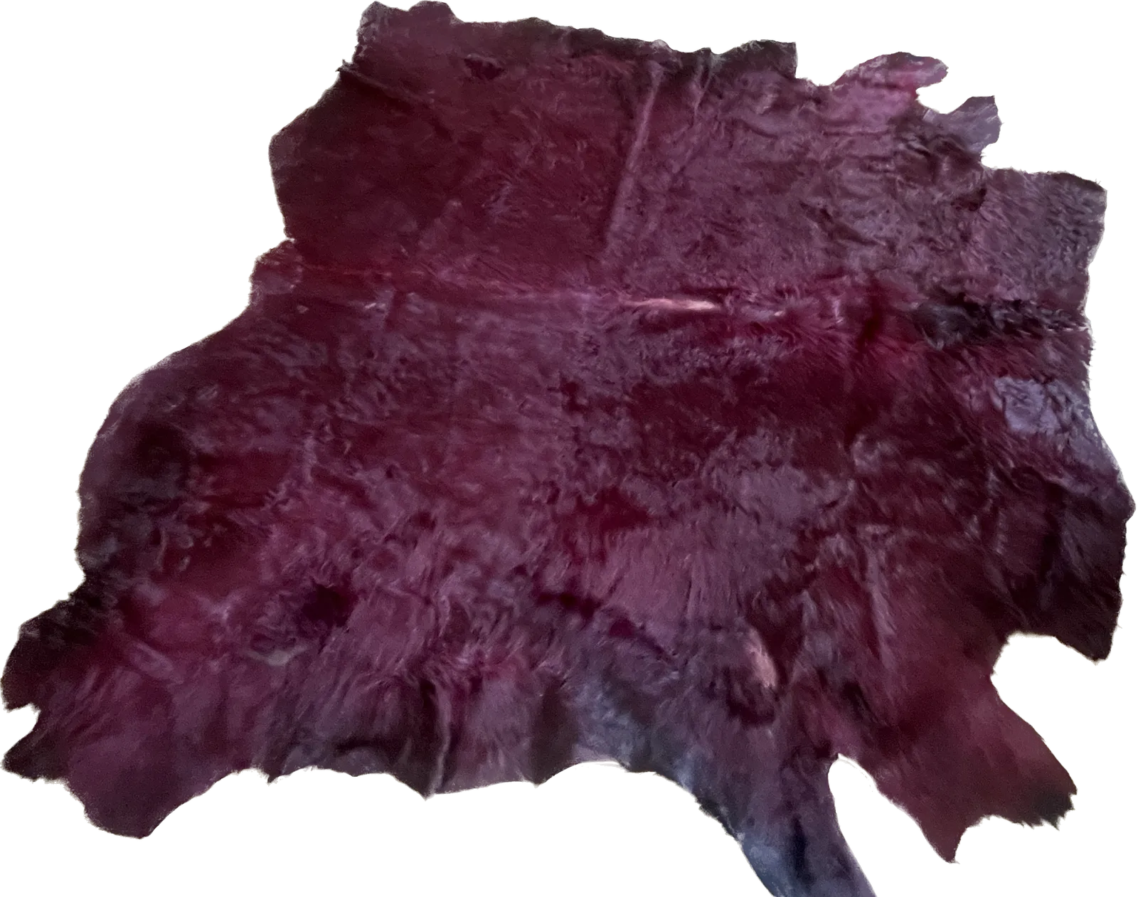 Huge Amazing Retro Style Purple Cow Hide Rug