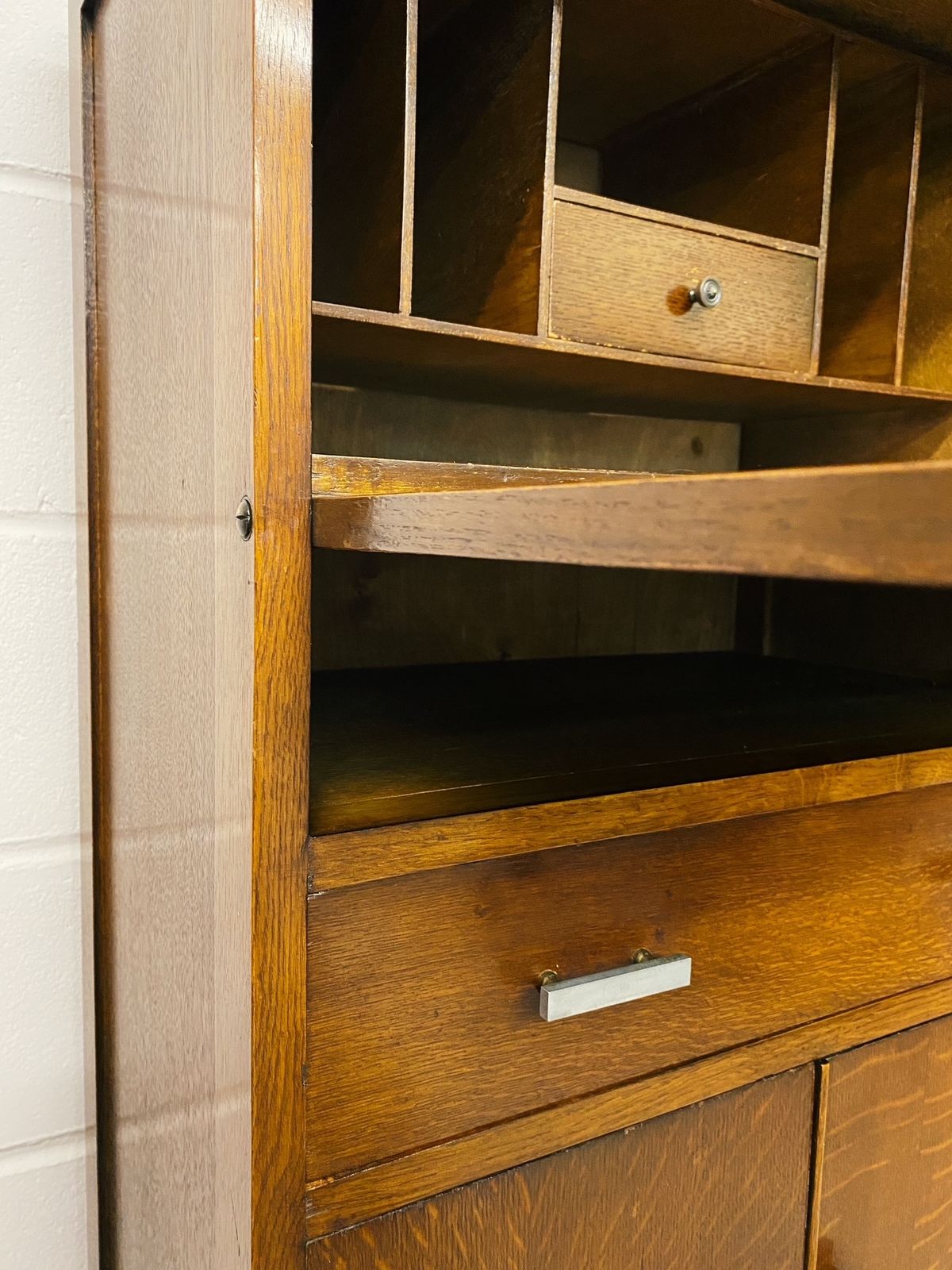 Art Deco Oak Bureau, Early 20th Century photo vinterior