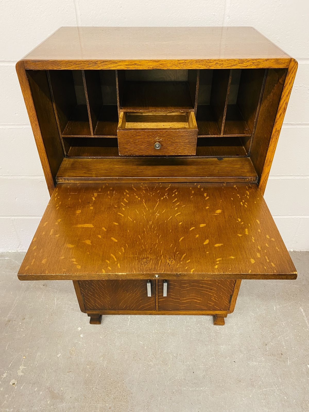 photo for sale Art Deco Oak Bureau, Early 20th Century