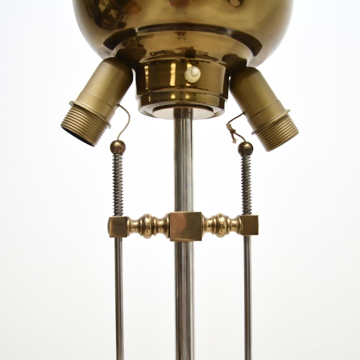 Vintage Italian Brass And Steel Floor Lamp photo buy