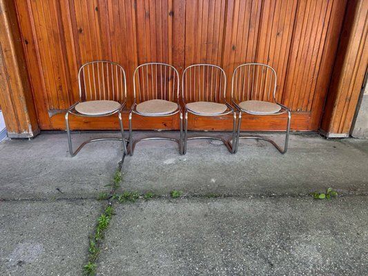 Italian Dining Chairs By Gastone Rinaldi, 1970s, Set Of 4 photo for sale