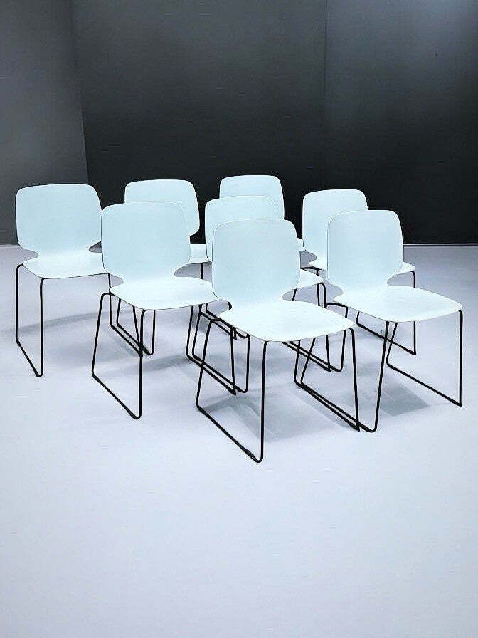 8 Pedrali   Babila Stacking Indoor / Outdoor Dining Chairs.