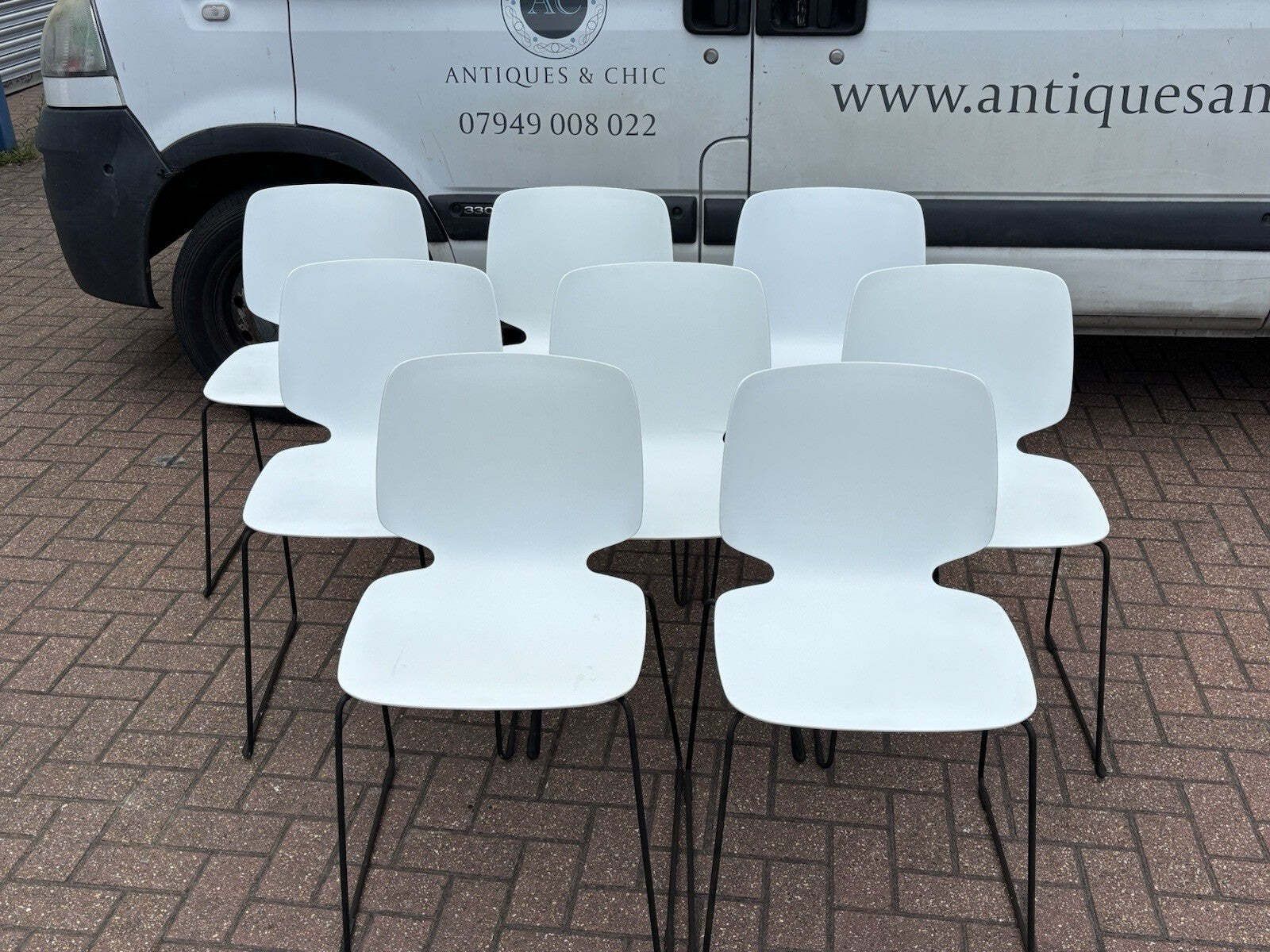 8 Pedrali   Babila Stacking Indoor / Outdoor Dining Chairs. photo Garden Furniture