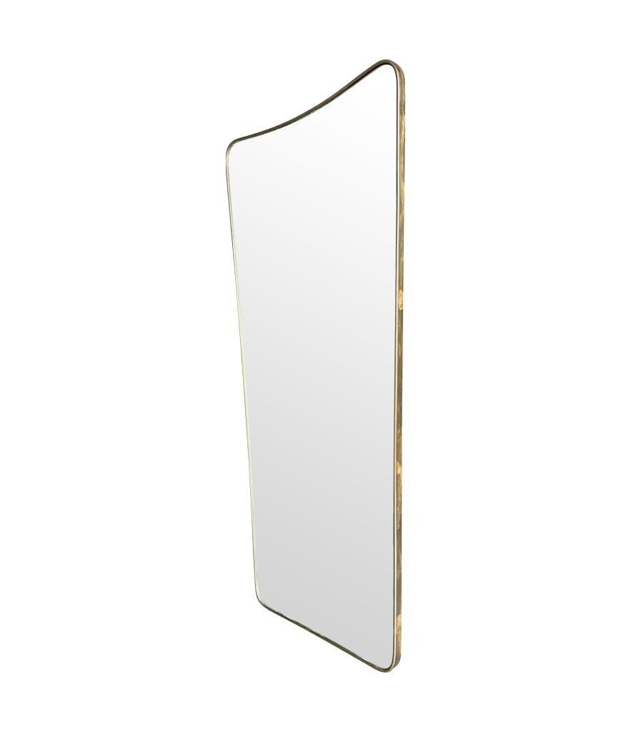 A Large Original 1950s Italian Shield Mirror With photo 2850.0