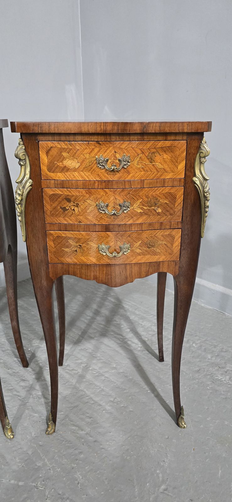 Top Quality Pair French Bedside Lamp Chests photo vintage