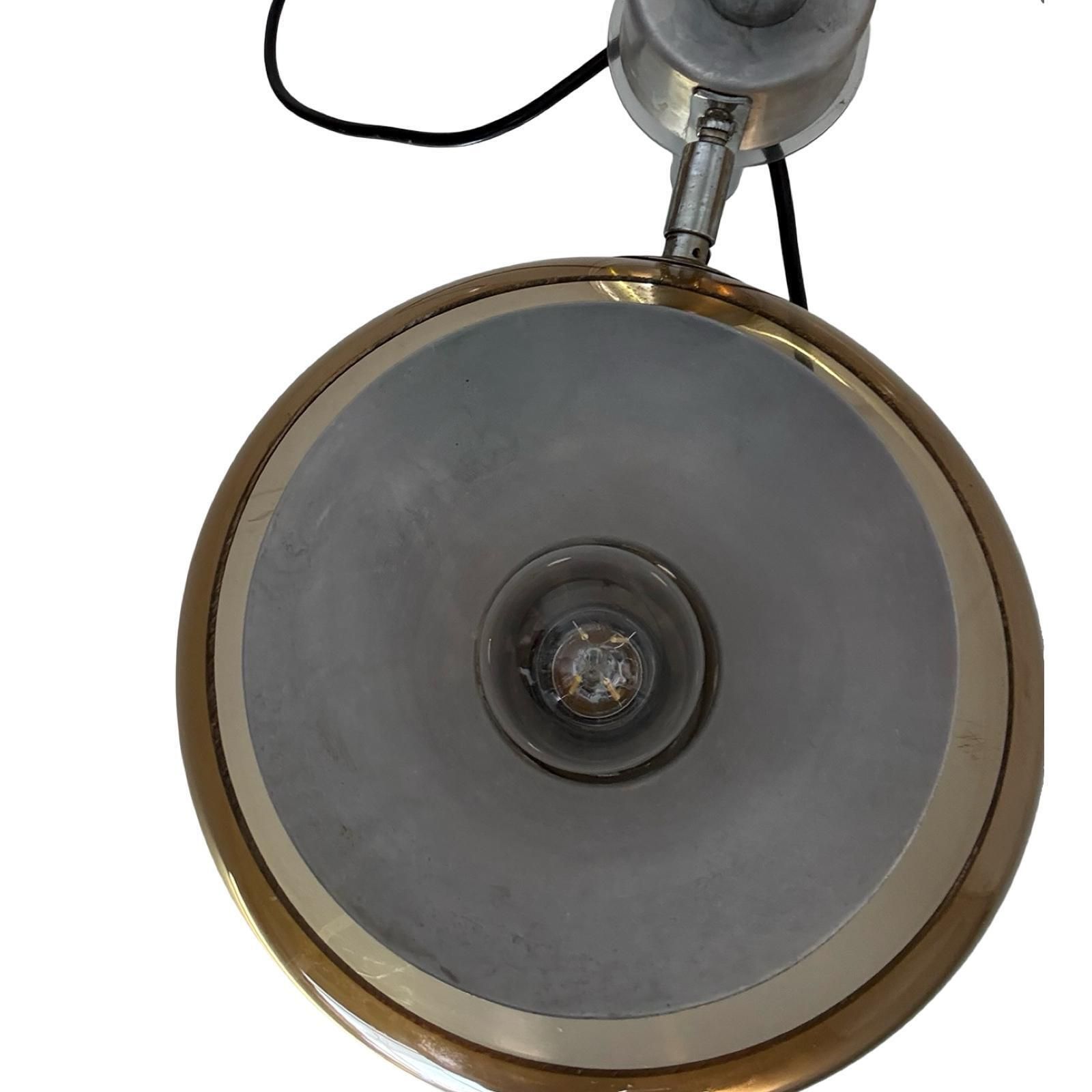 Mushroom Hanging Pendant With Three Spheres   Space Age / Pop Art   Including Adjustable Power Cord And Ceiling Canopy   Smoked Acrylic photo vintage