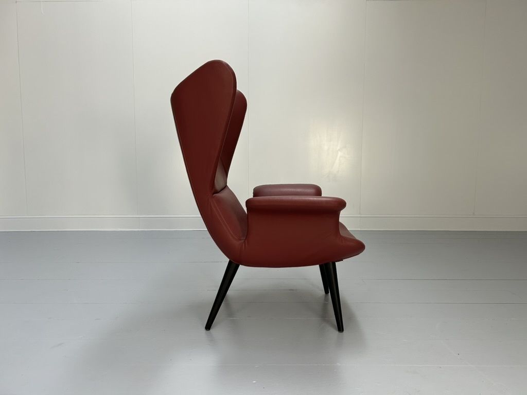 Moroso With Diesel “Longwave” Armchair – In Oxblood “Cat Z” Leather photo Furniture