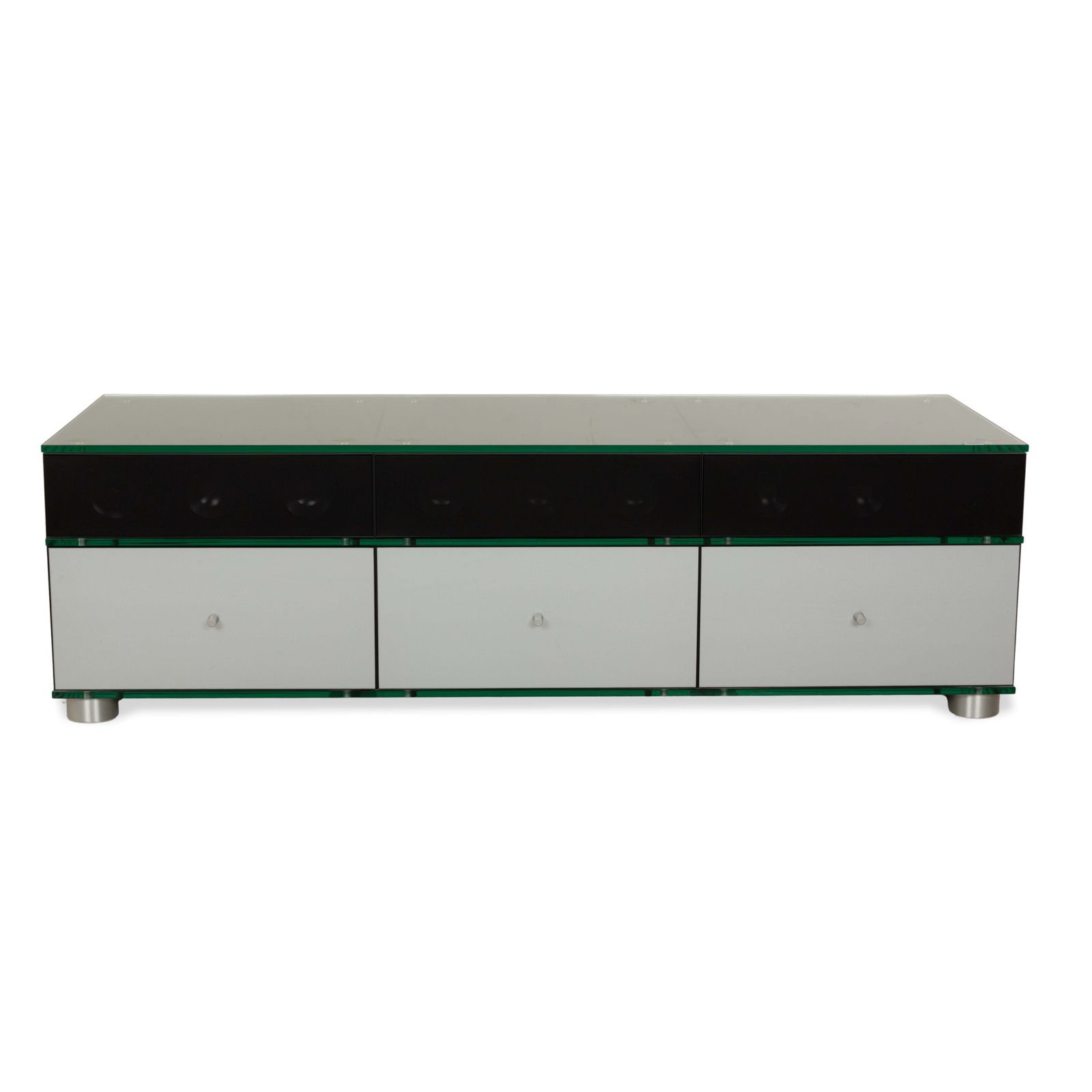 Spectral Cl 4562 Wooden Sideboard Silver Black Hi Fi