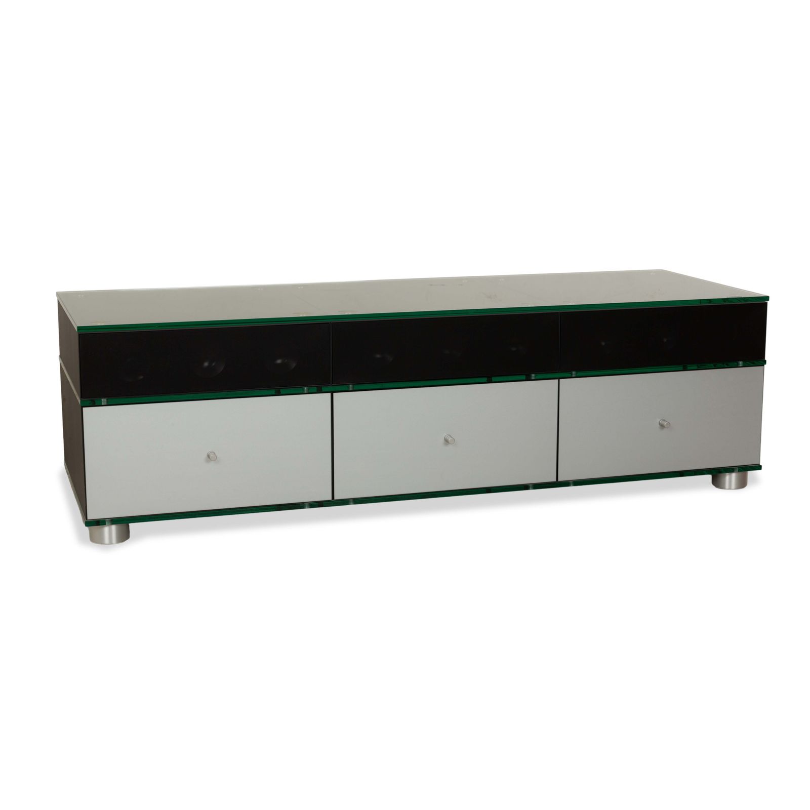 photo furniture Buffet Spectral CL 4562 en bois, noir et argent, Hi-Fi