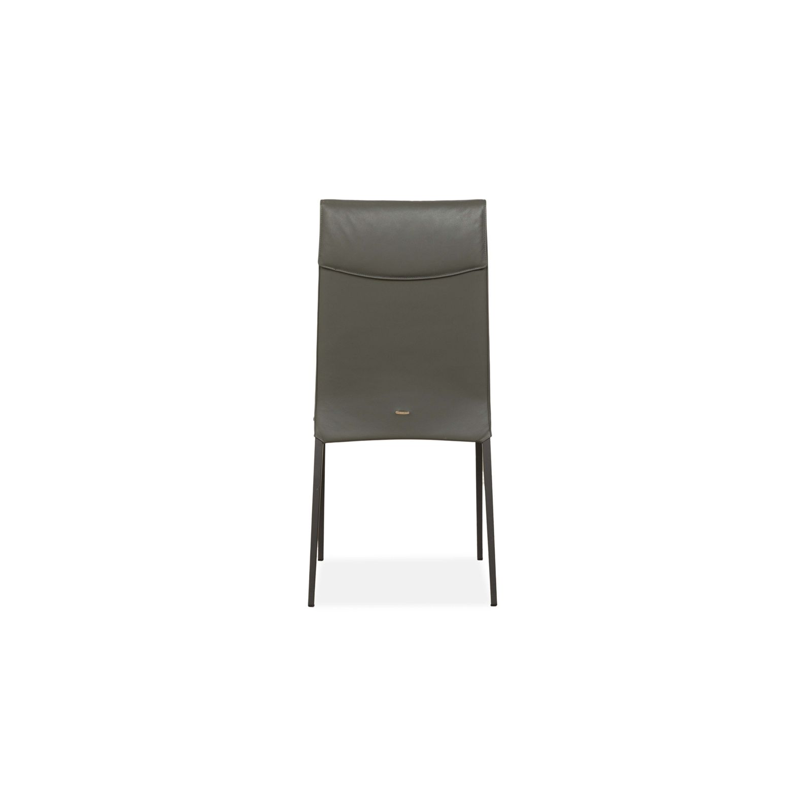 Furniture Set Of 4 Cattelan Italia Isabel Leather Chairs Grey photo