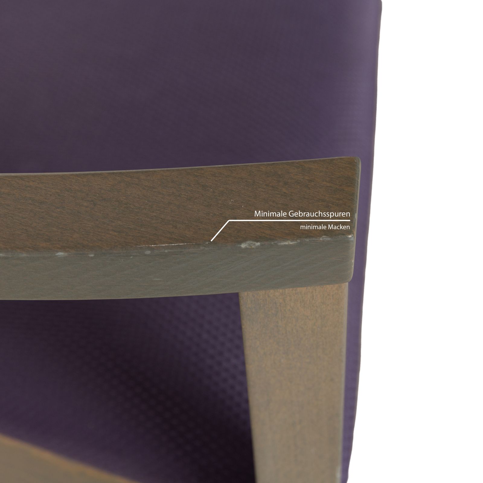 Ensemble de 8 chaises Tonon en bois brun gris violet photo vinterior