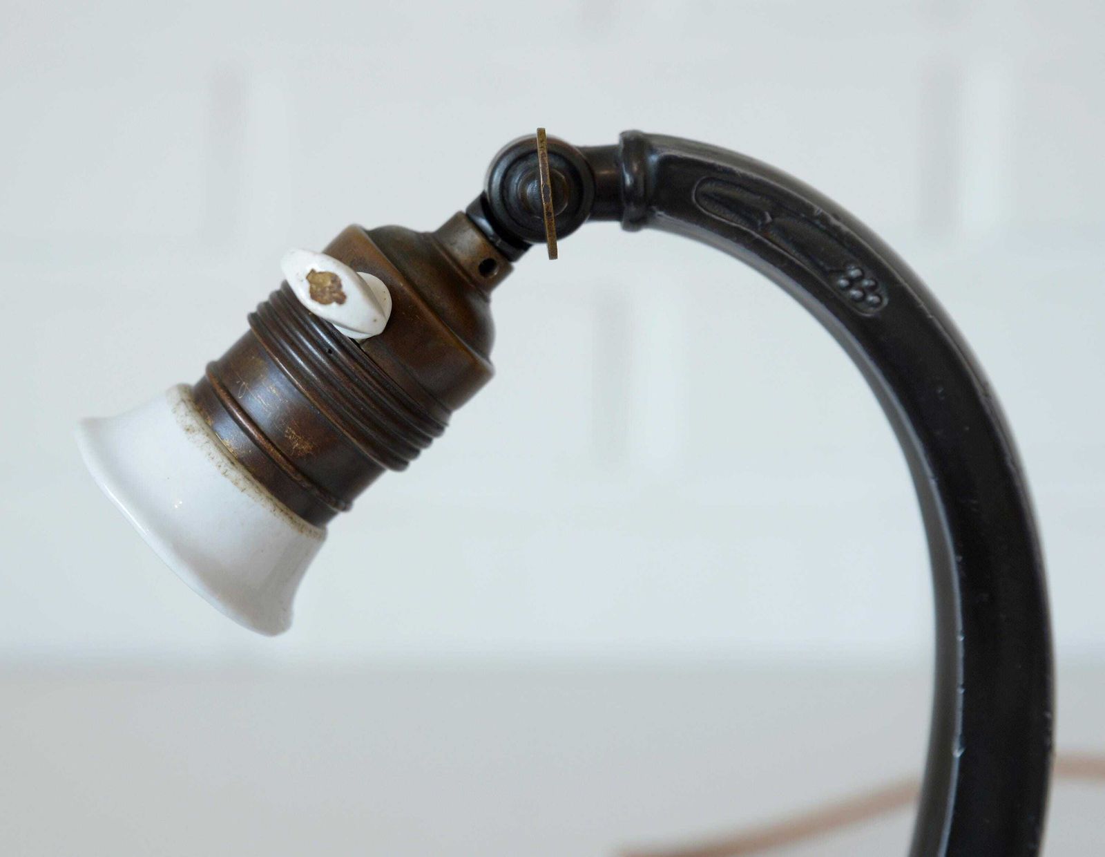 Antique Desk Lamp / Original Art Nouveau Table Light / Brass Bedside Lighting / Austria 1920's   1930's photo buy