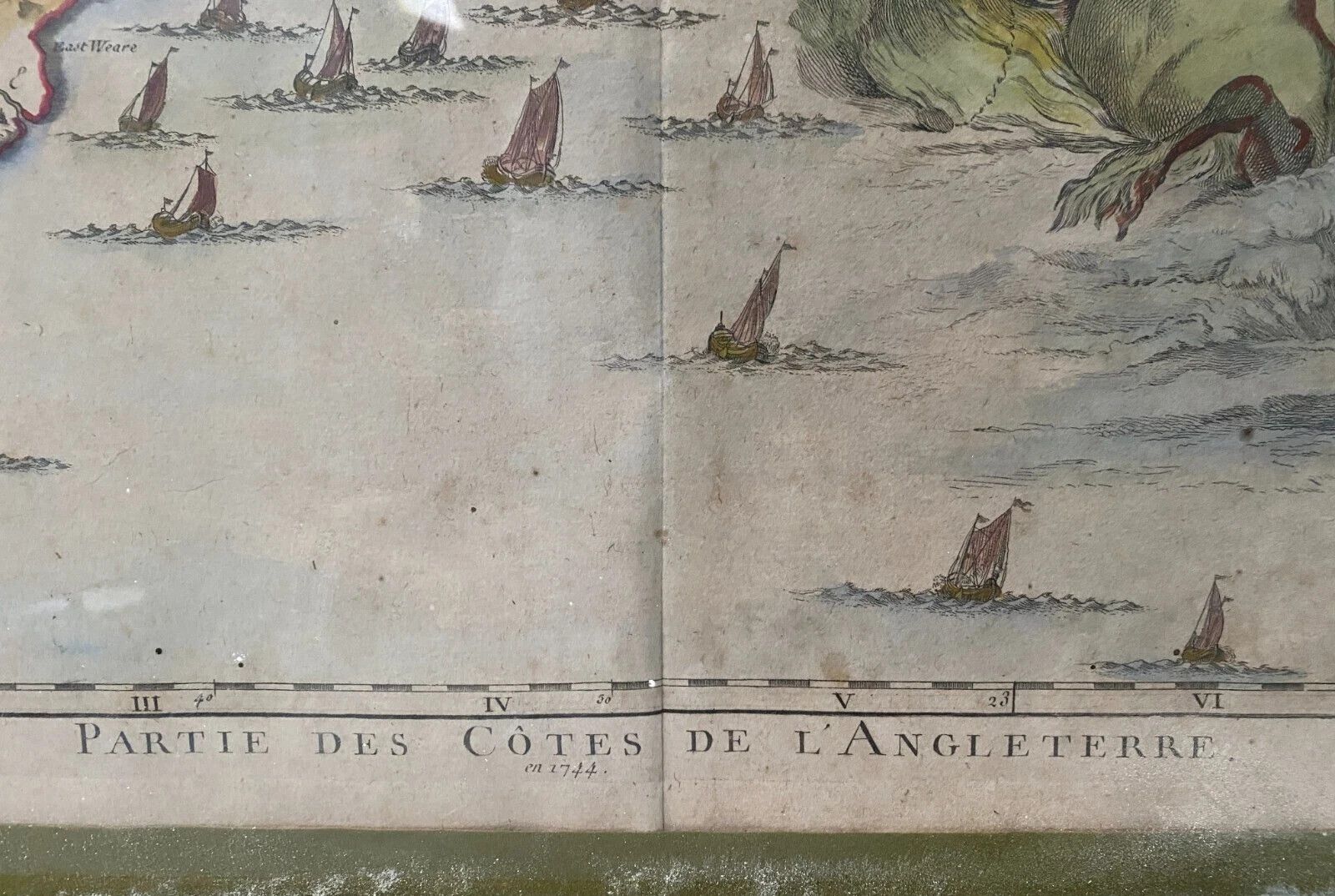 Enhanced Engraving Of Part Of The Coasts Of England 19th Century photo 847.88