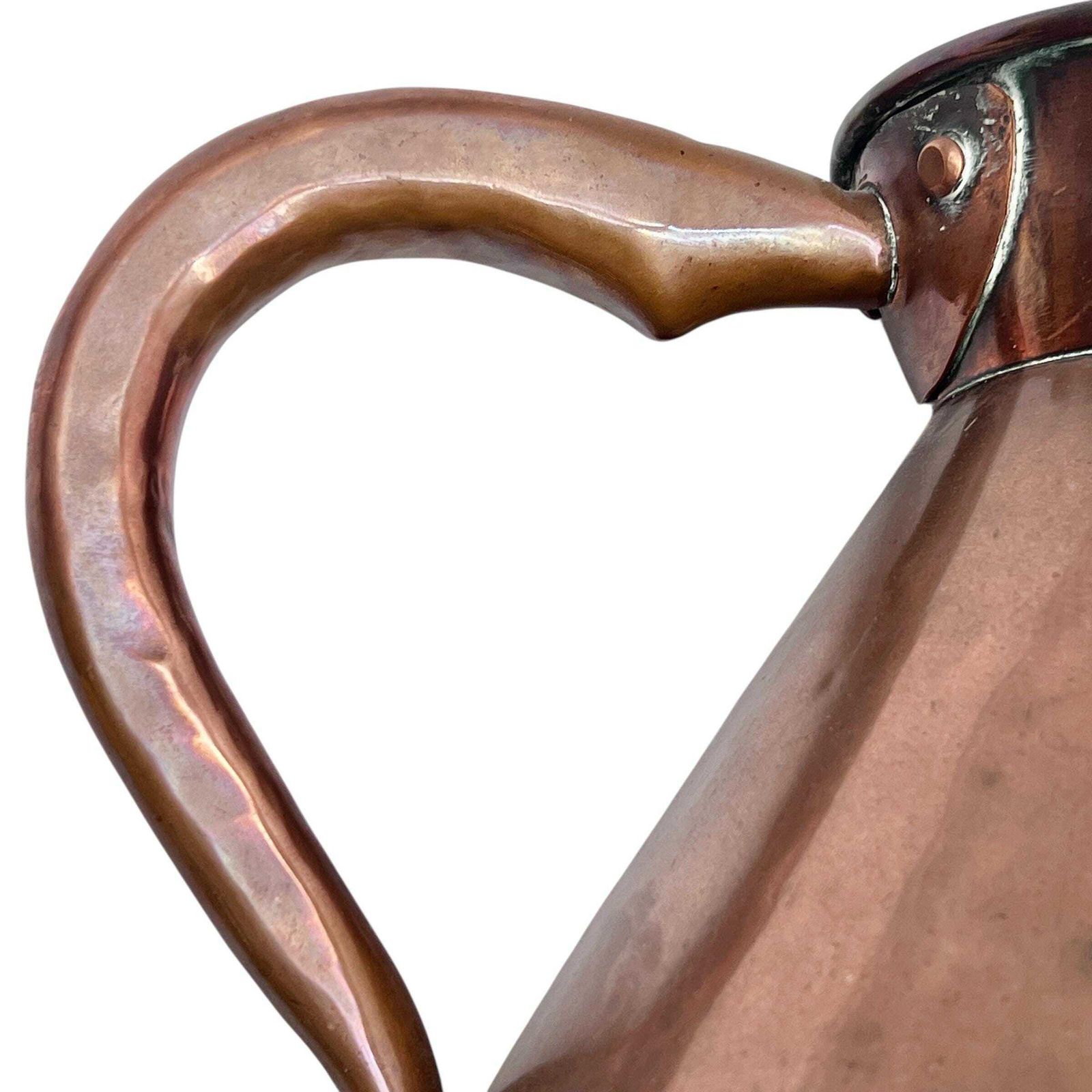 photo for sale Antique Large Copper 1 Gallon Haystack Measuring Jug   George V   Thomas O Blake   58 Hatton Garden London   Country House Decor