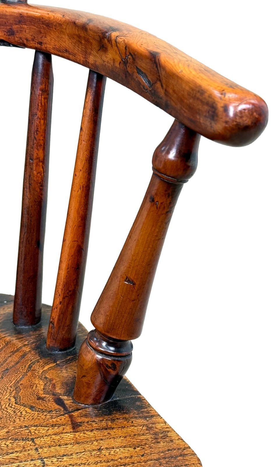 photo for sale Yew Wood 19th Century Childs Windsor Armchair (England, Circa 1820)