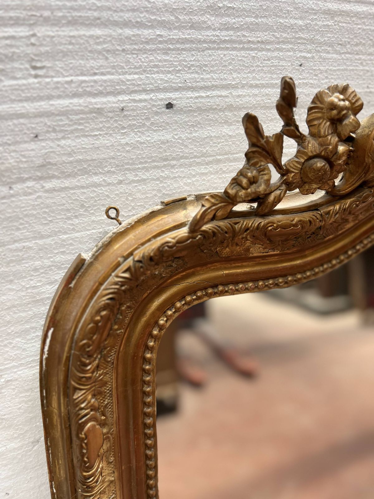 Louis XV Style Mirror In Wood And Gilded Stucco, 20th Century photo 853.88