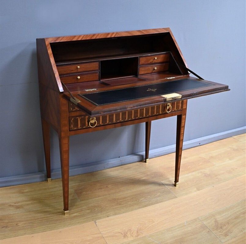 photo for sale Louis XVI Style Mahogany Sloping Desk – Mid 19th Century