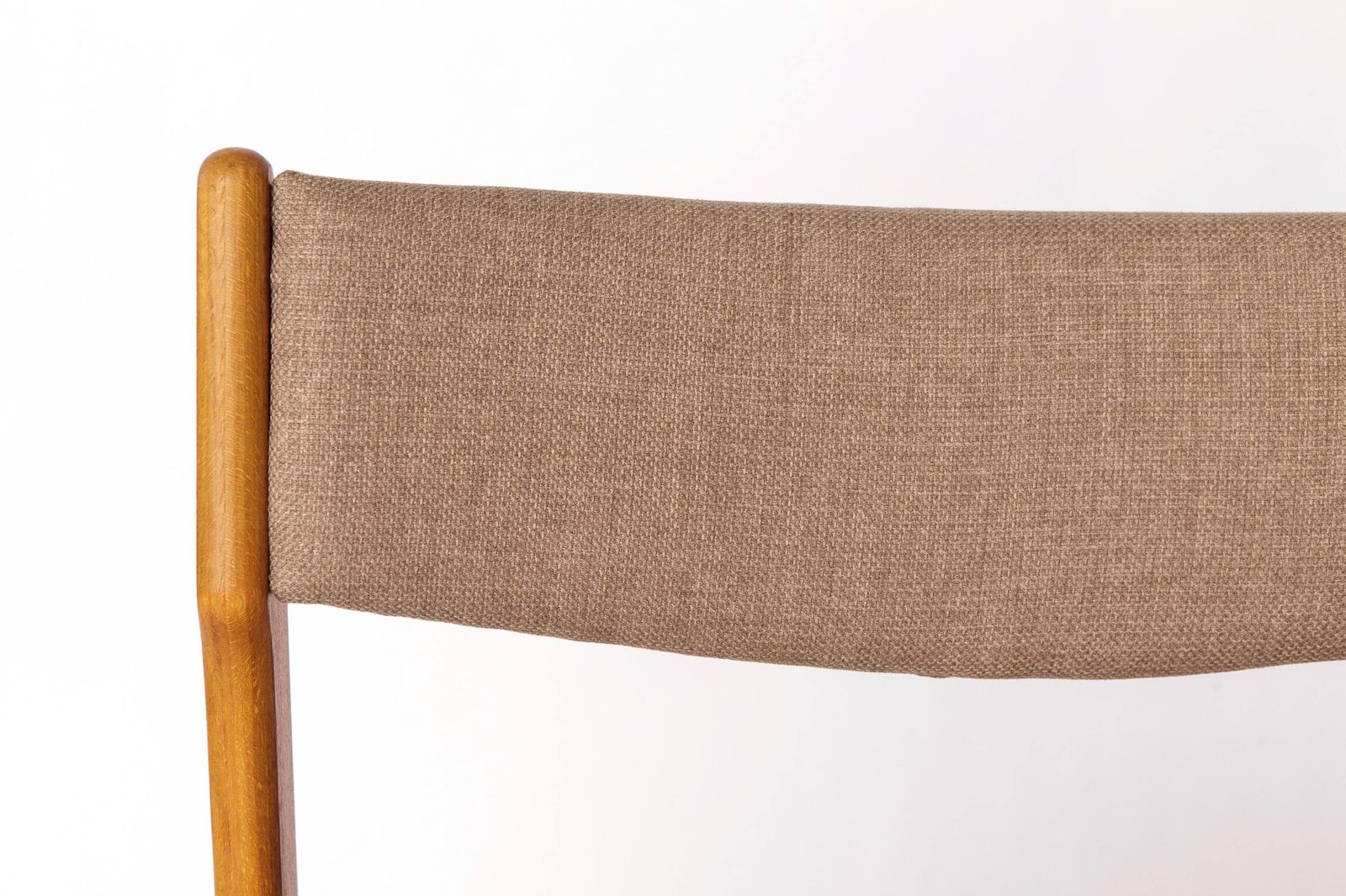 1 Of 4 Vintage Danish Teak Dining Chair – 1960s, Reupholstered In Grey photo furniture
