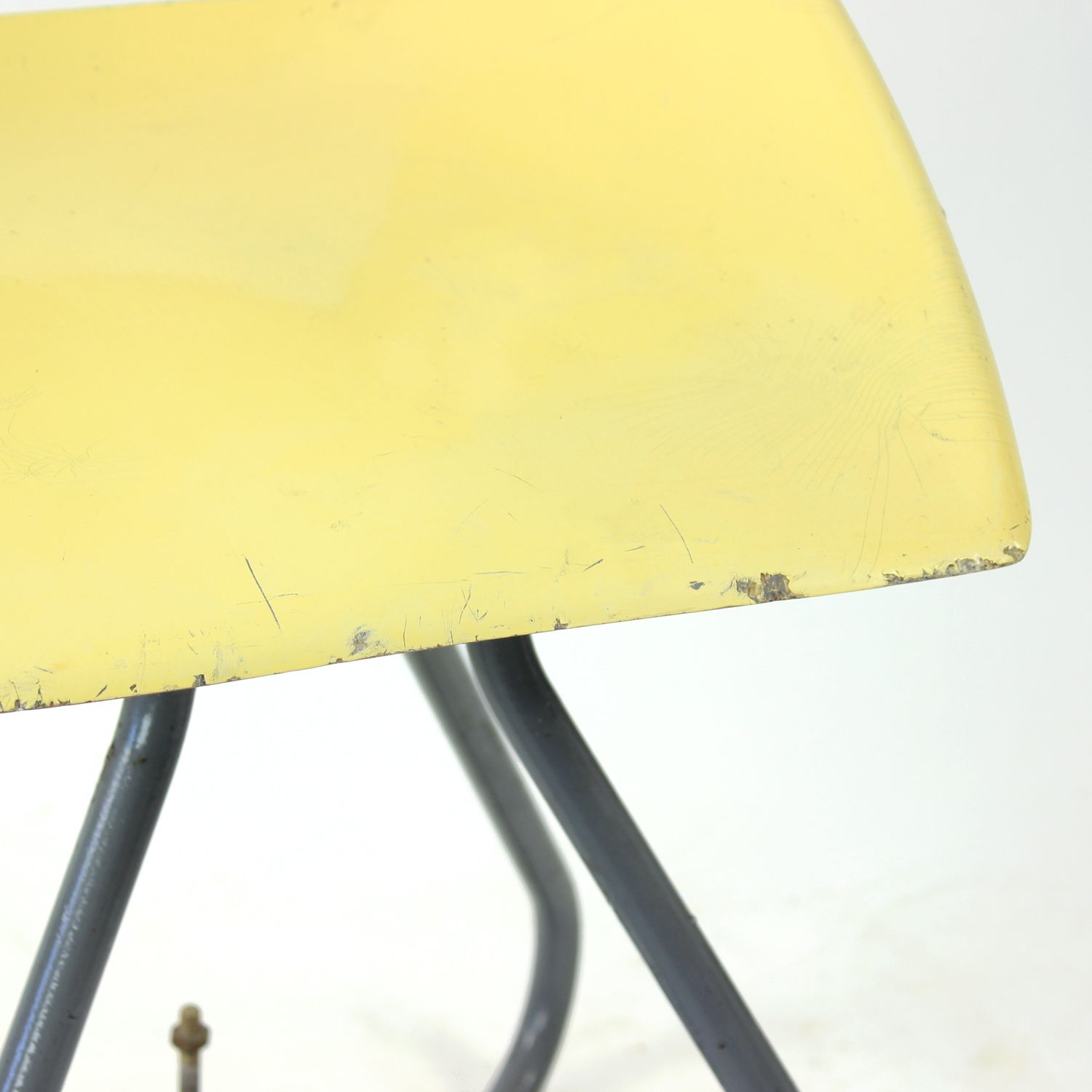 Yellow Tram Chair By Miroslav Navratil For Vertex, 1960s photo vintage