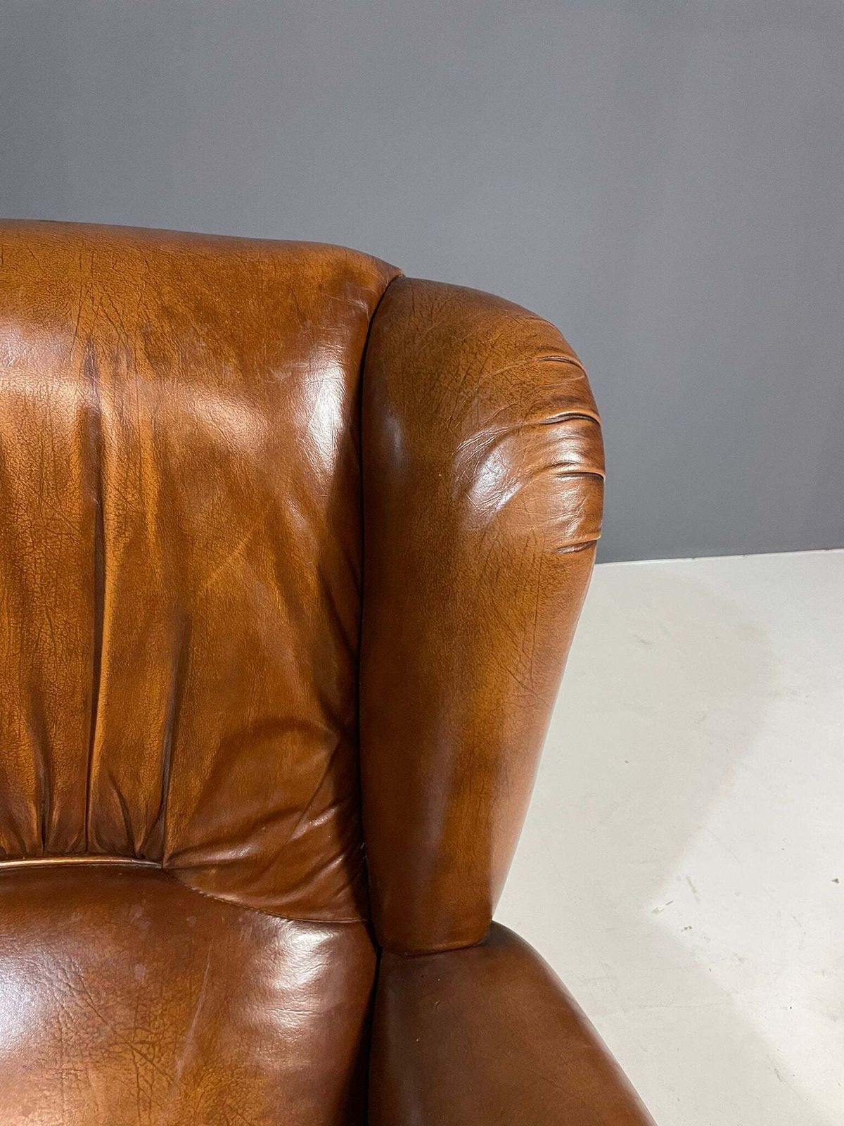Pair Of Art Deco Leather Club Chairs, Czechoslovakia, 1930s photo buy