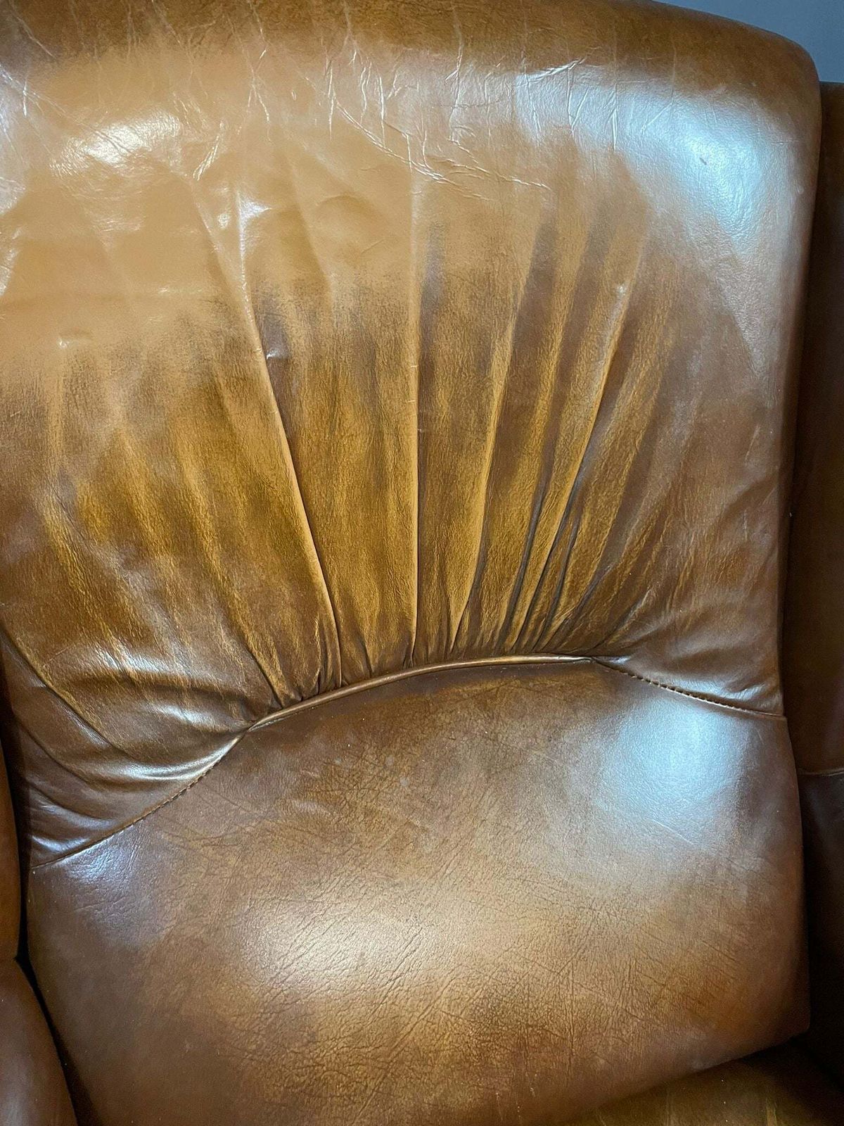 photo for sale Pair Of Art Deco Leather Club Chairs, Czechoslovakia, 1930s