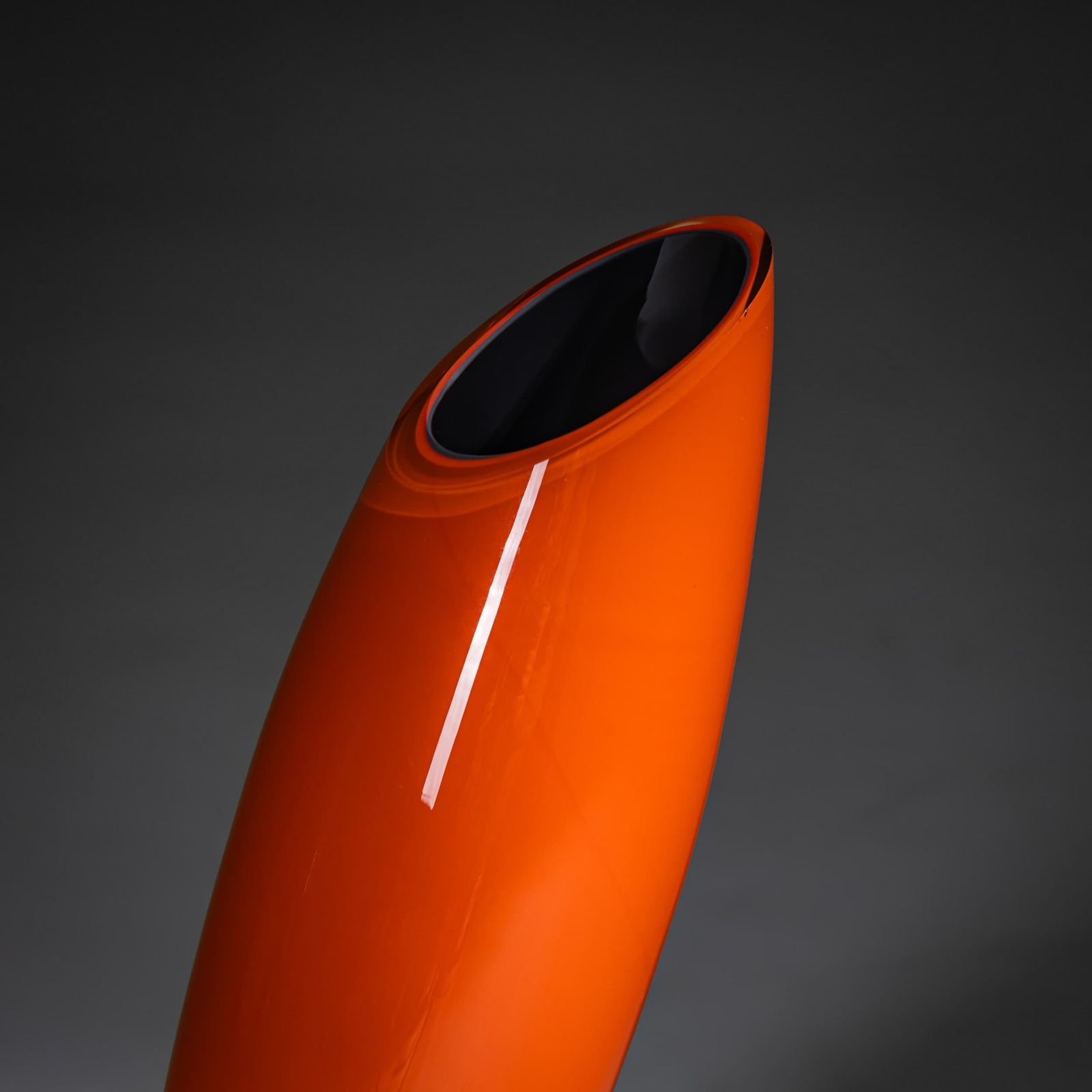 Barovier & Toso Vase, Orange, B.A.G. Series, Italy, Late 20th Century photo Home Decor