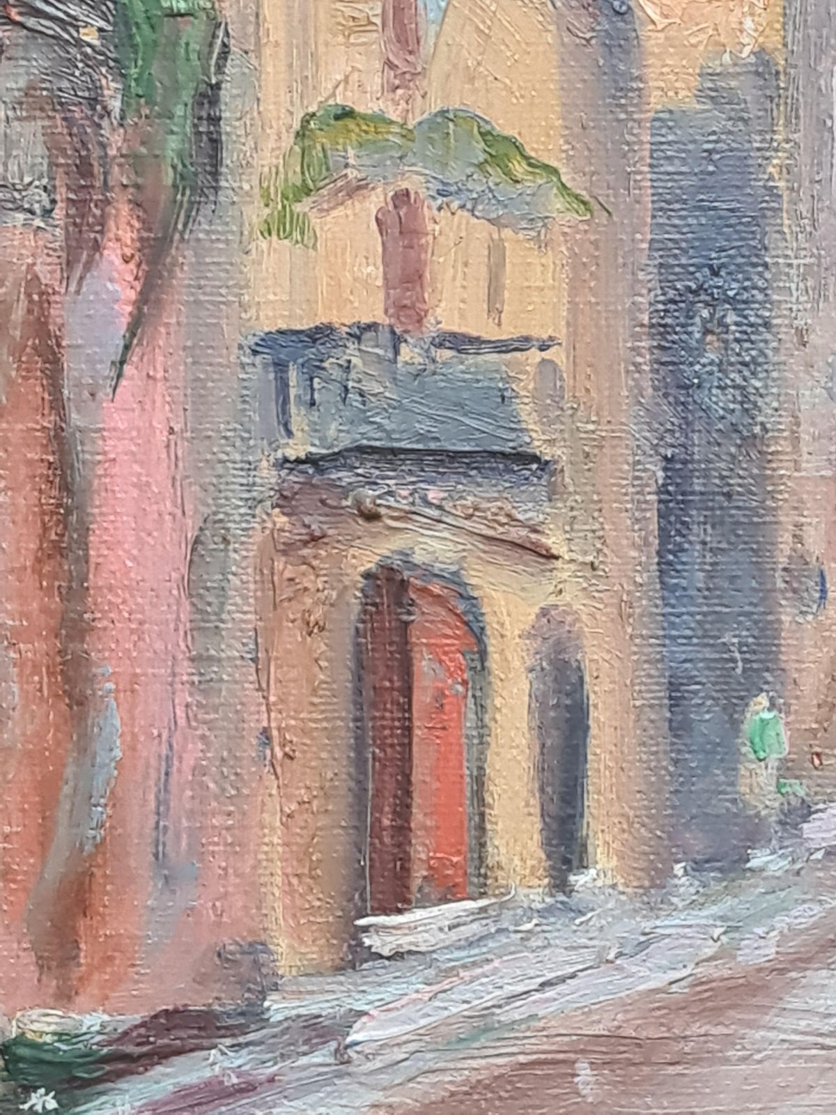 photo for sale Collioure, A Mediterranean Street Scene And The Church Of Notre Dame Des Anges By E.L.Y.