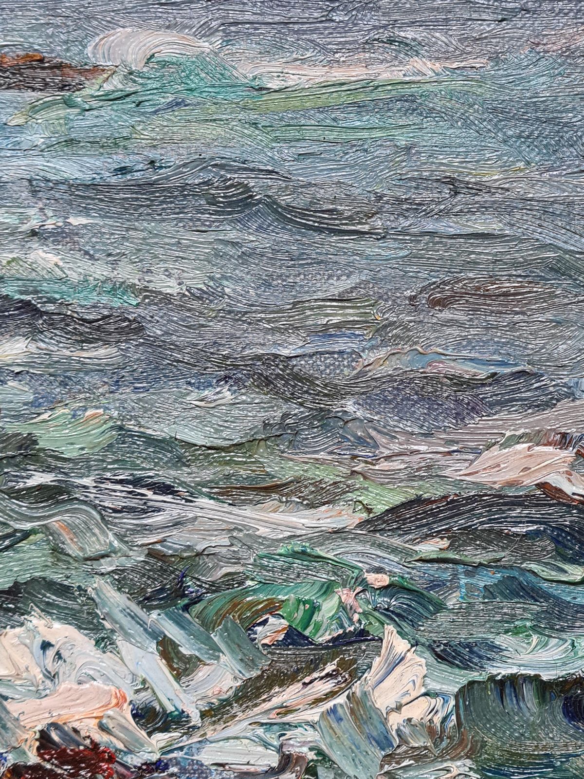 Expressionist Seascape, Bord De La Mer, Cassis, South Of France photo buy