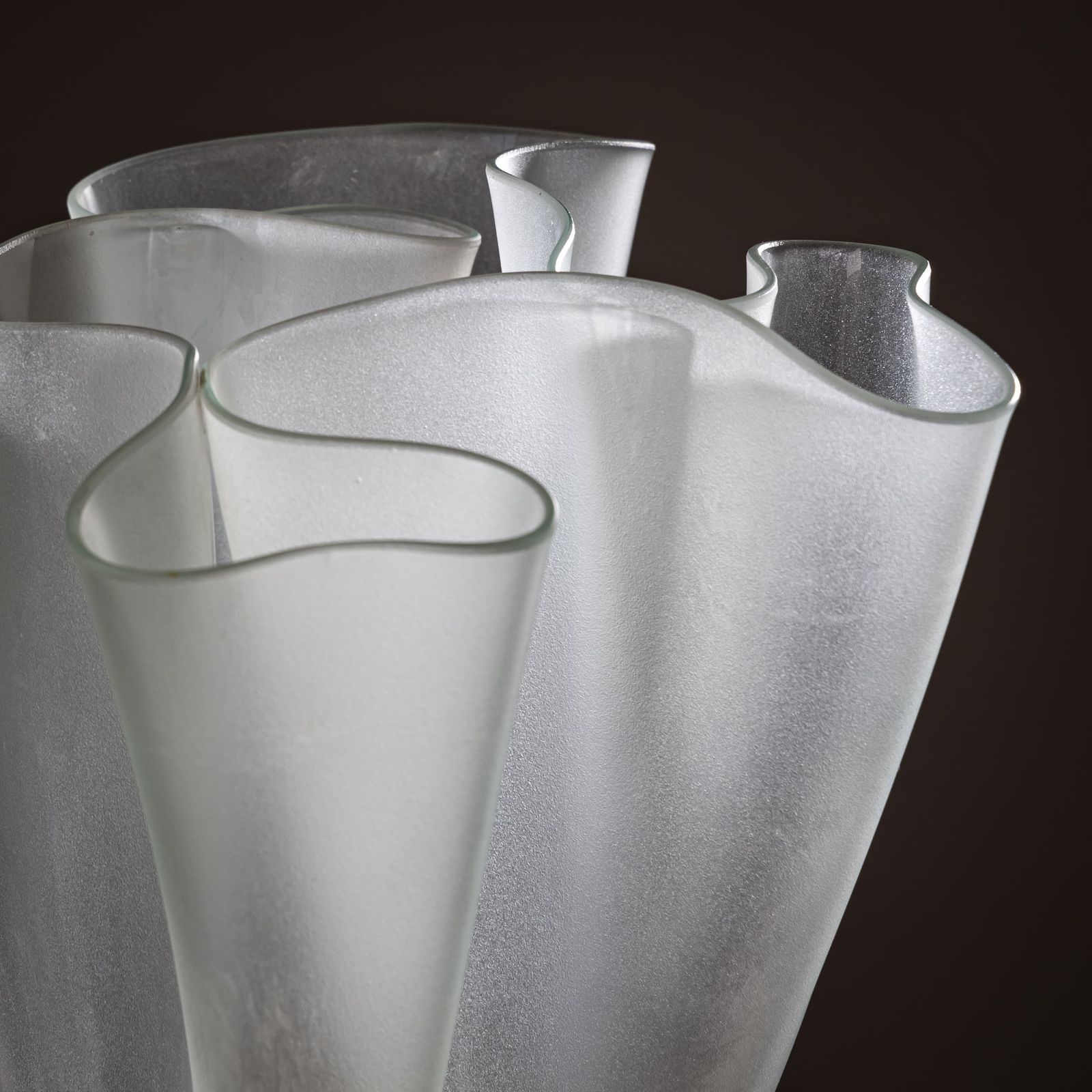 Cartoccio Glass Vase, Pietro Chiesa For Fontana Arte, Italy, Mid 20th Century photo Home Decor
