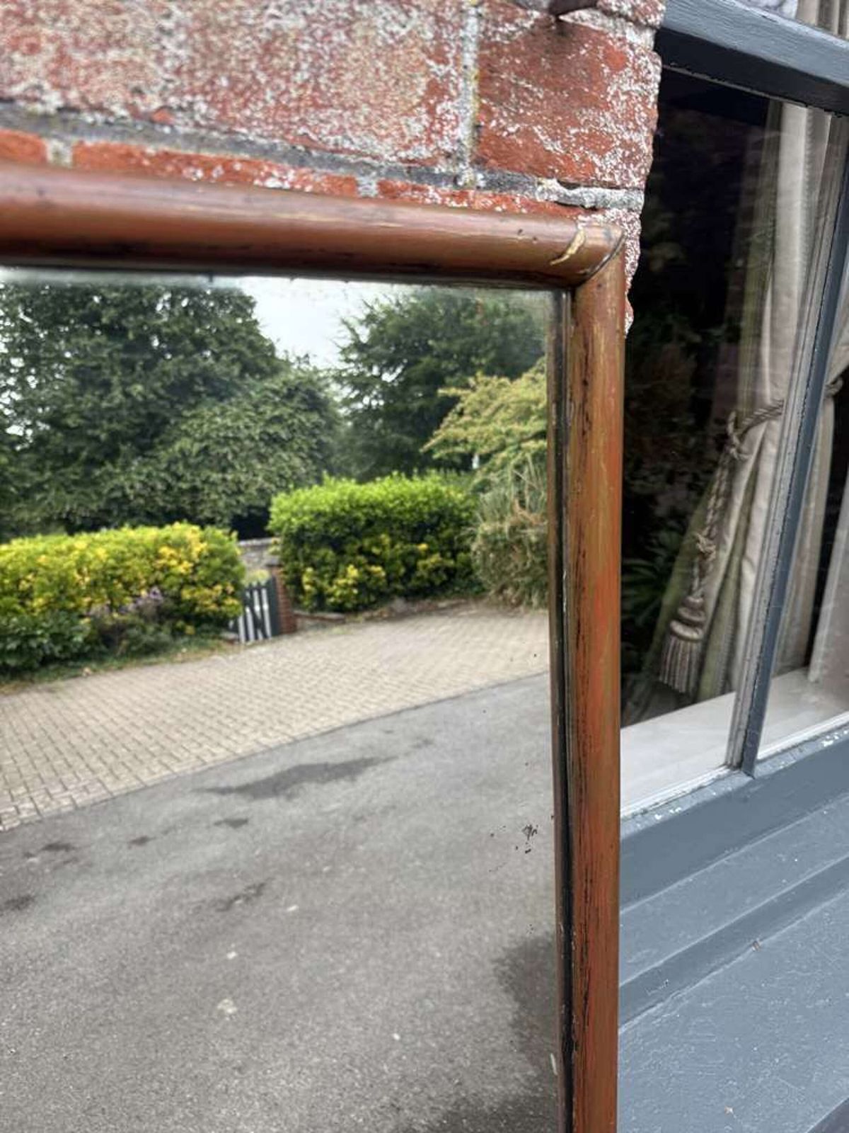 An Exceptional Large Antique French 19th Century Bistro Mirror. photo furniture