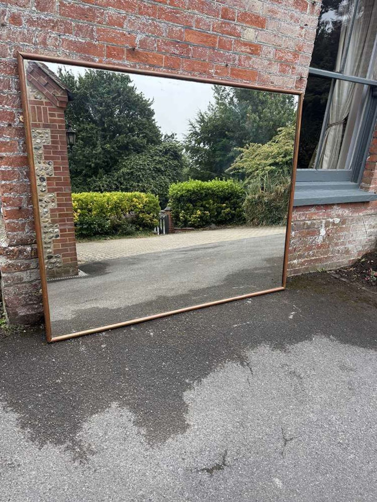 An Exceptional Large Antique French 19th Century Bistro Mirror. photo vinterior