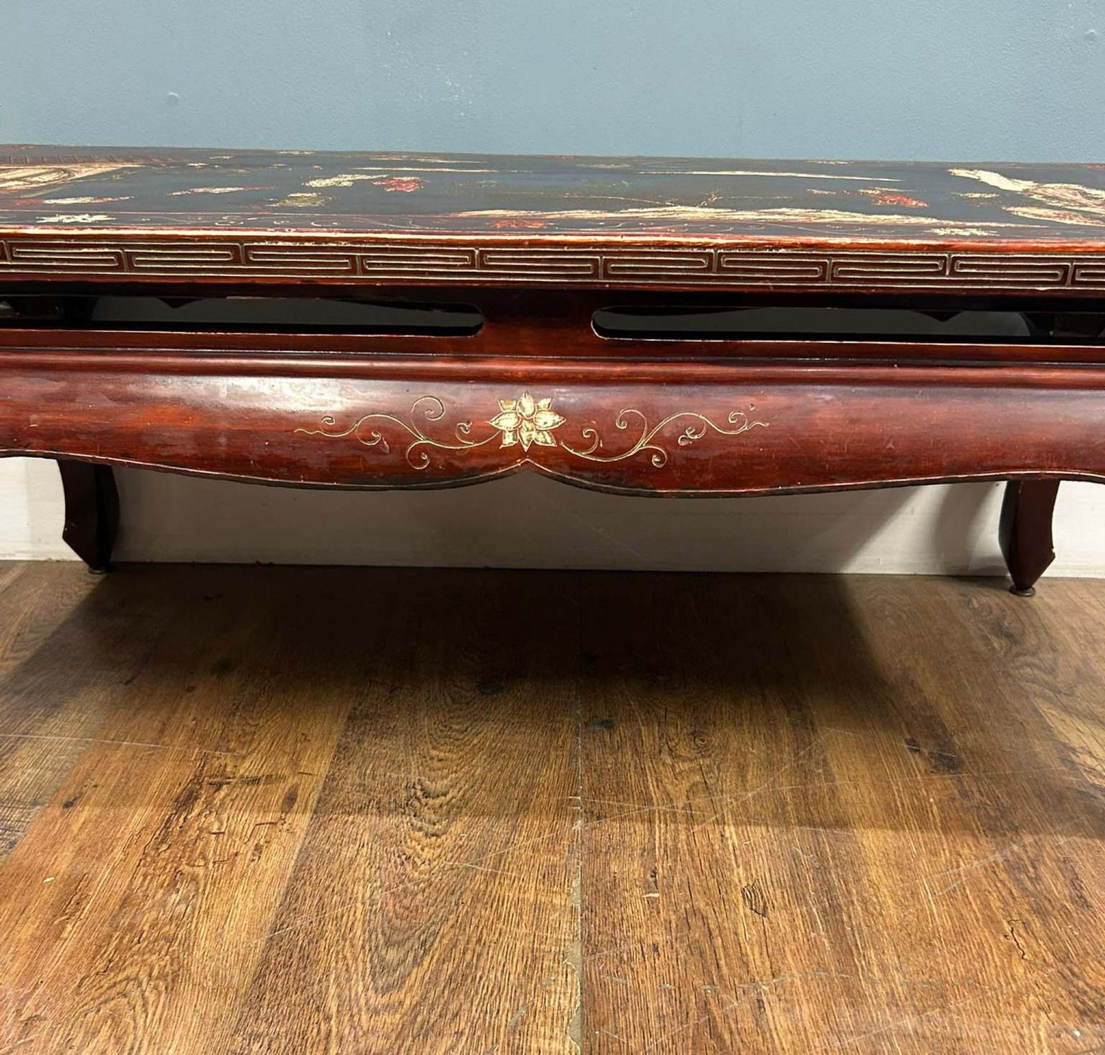 595.0 Chinese Lacquered Coffee Table Chinoiserie photo