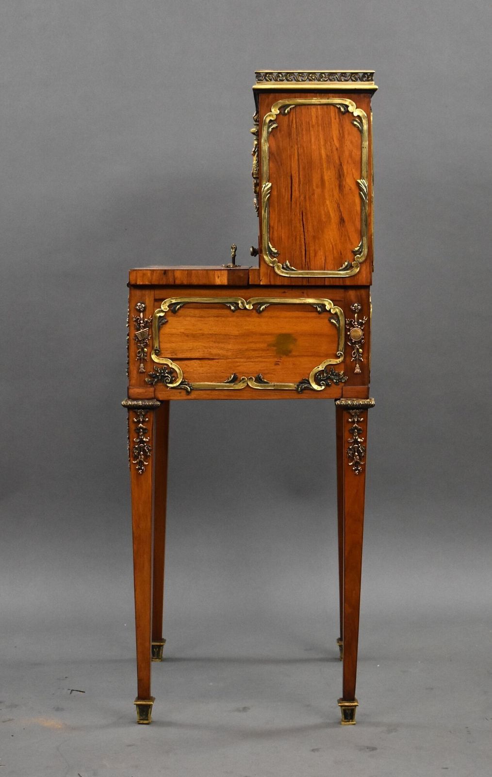 19th Century French Satinwood Bonheur Du Jour With Ormolu Mounts photo vinterior