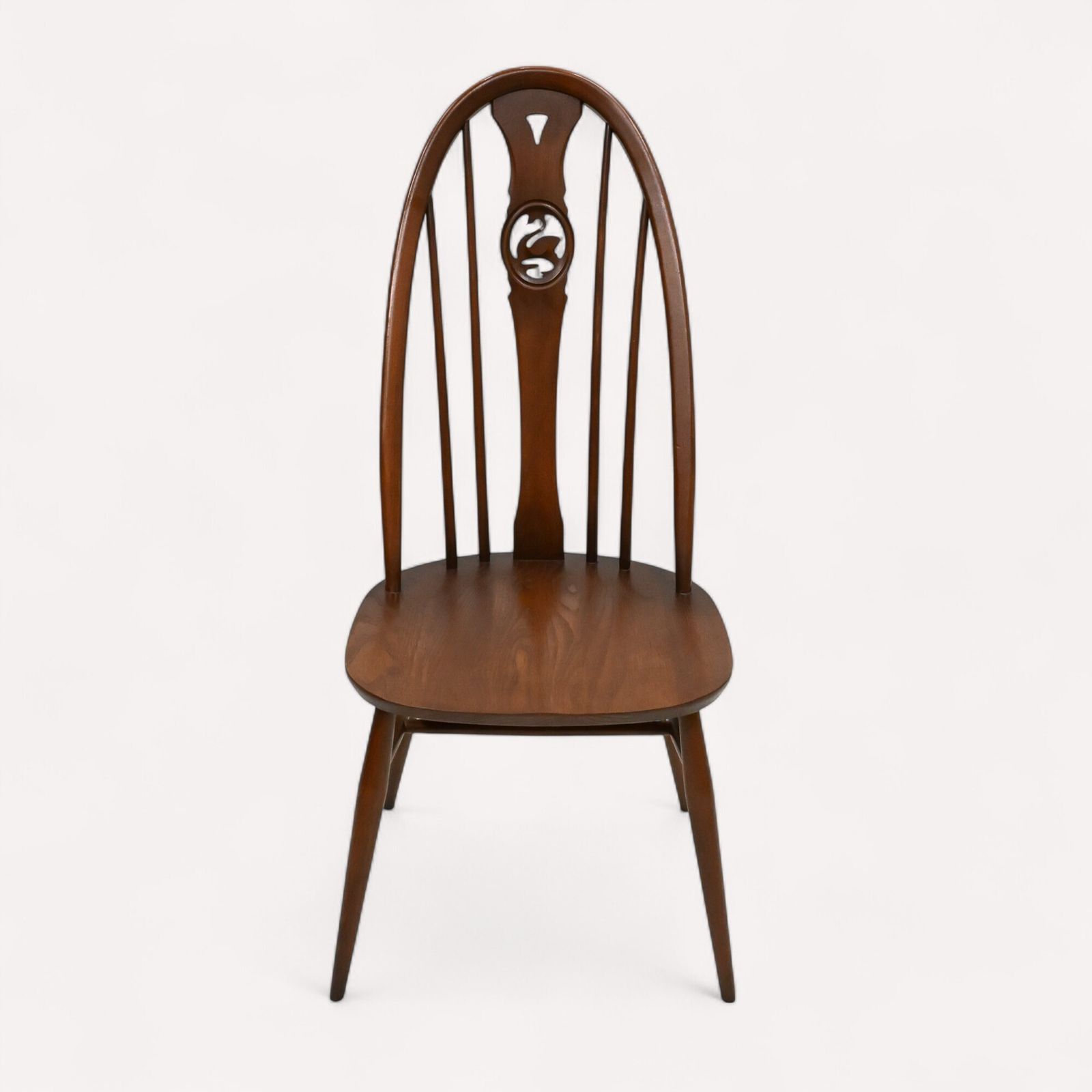 4 Ercol Dining Chairs Windsor Bow Backs Swan Fruitwood Finish Free Uk Delivery photo vinterior