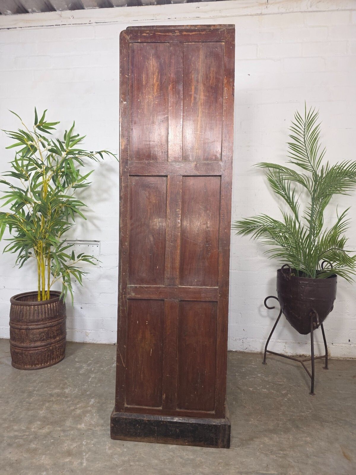 Vintage Indian Glazed Colonial Wooden Kitchen Bathroom Drinks Display Cabinet photo buy