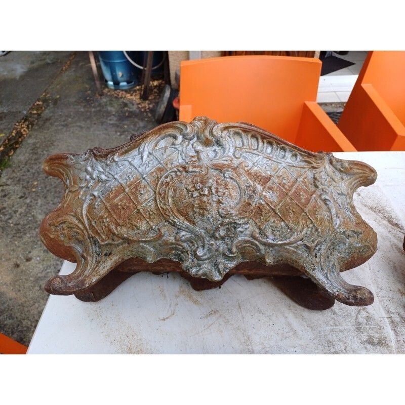 Garden Decor Set Of 4 Cast Iron Planters 1900 From Charleville   Mézières Rocaille Style photo