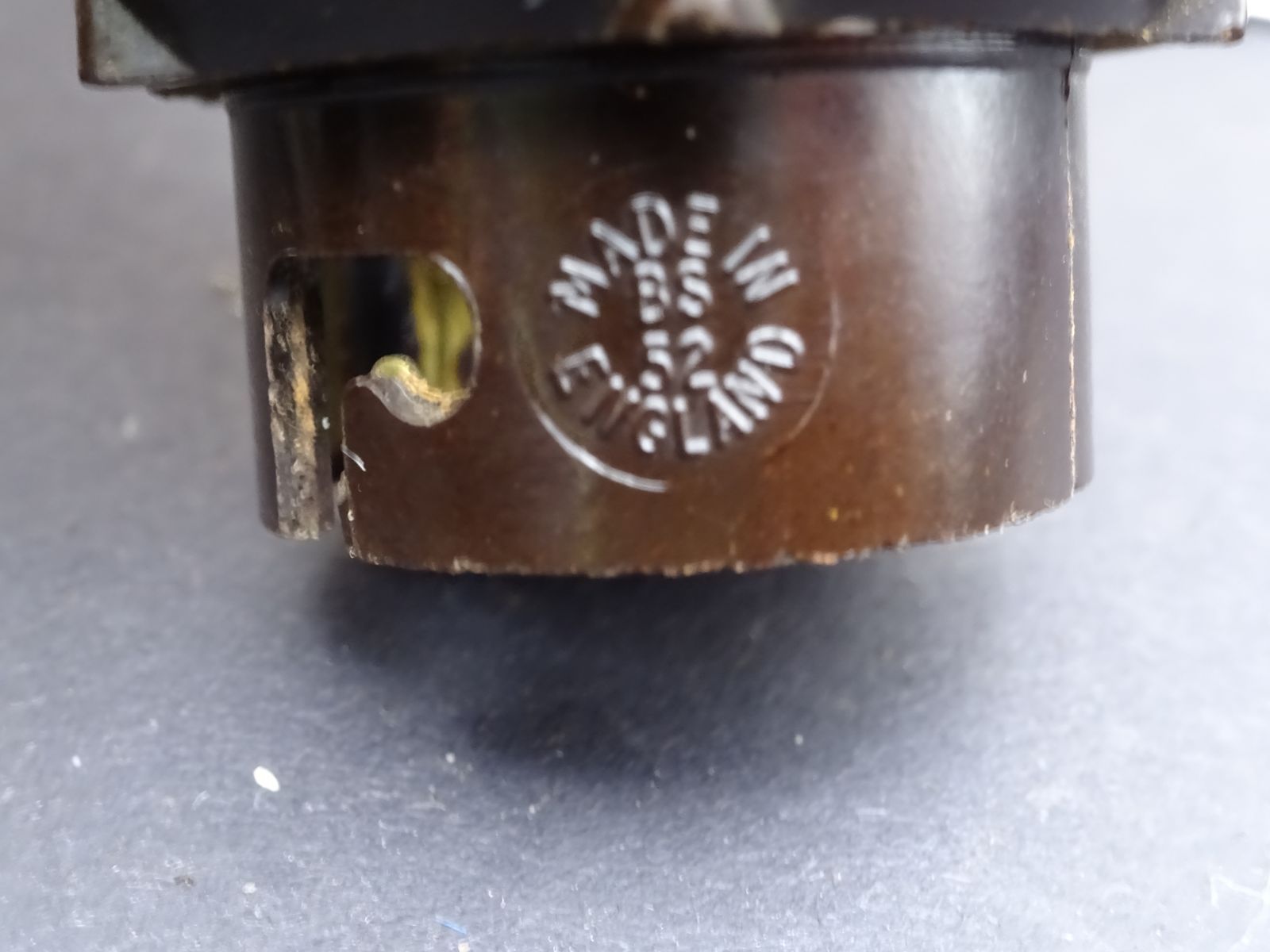 Circa 1940s Plastic & Bakelite Industrial Wall Light For Rewire. Rare Find photo Lighting