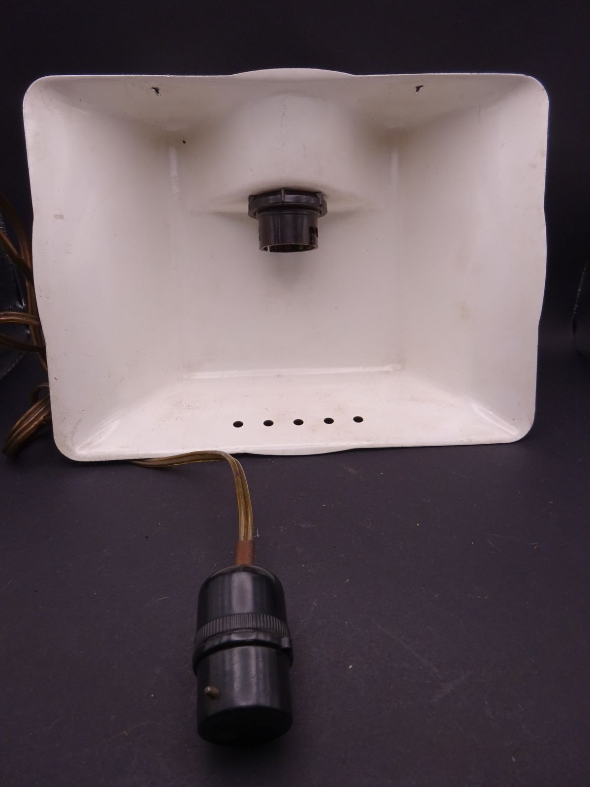 photo buy Circa 1940s Plastic & Bakelite Industrial Wall Light For Rewire. Rare Find