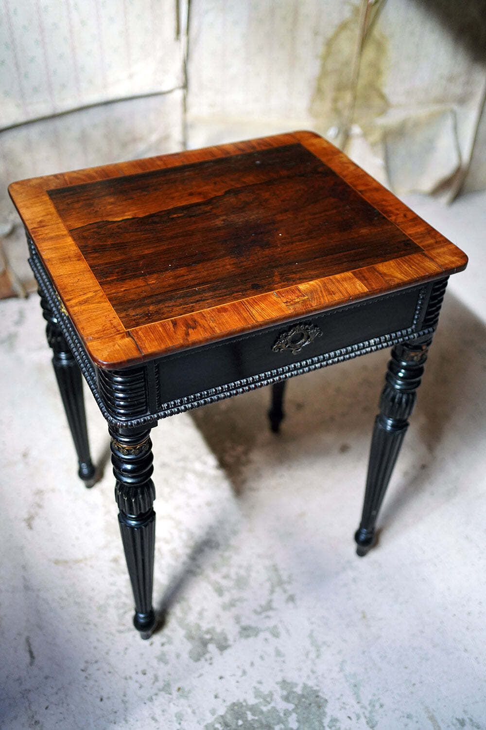 A Fine Late Regency/William IV Period Rosewood & Ebonised Side Table C.1825 35 photo 1100.0