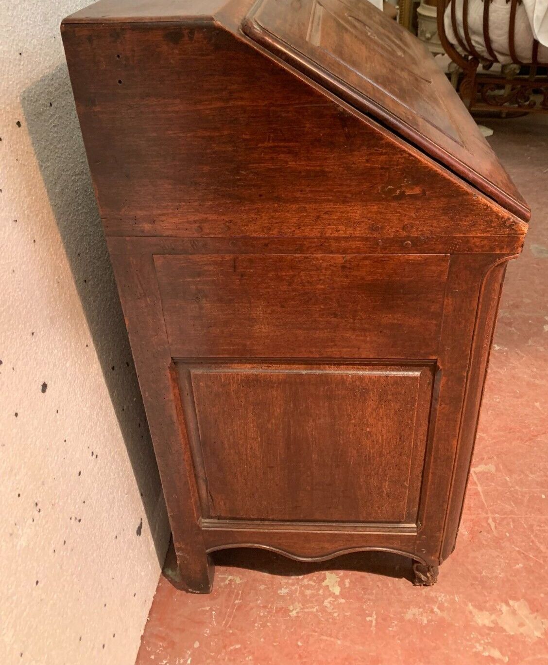Louis XV Solid Walnut Slope Desk From The 18th Century photo vinterior