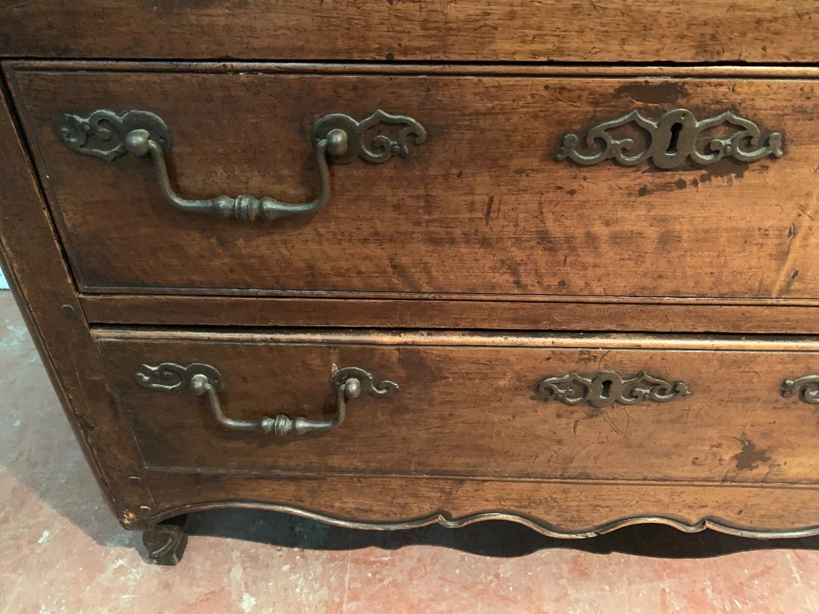 photo furniture Louis XV Solid Walnut Slope Desk From The 18th Century
