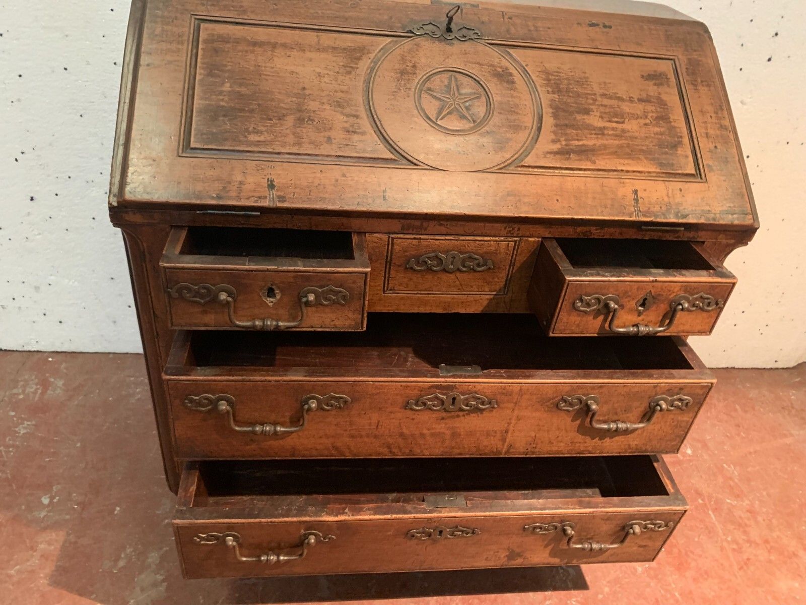 photo for sale Louis XV Solid Walnut Slope Desk From The 18th Century